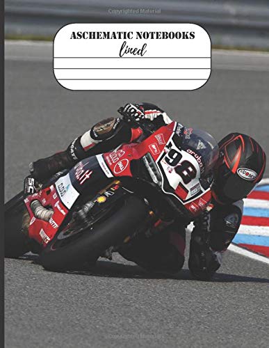 Aschematic Notebooks : Lined Notebook: 100 Pages (8,5x11), Kawasaki Z900, Suzuki GSX-R 600, KTM, MotoAmerica, Motorcycles, 2021 Honda Motorcycles, ... Notebook, A4 Lined Pages Notebook, Notebo