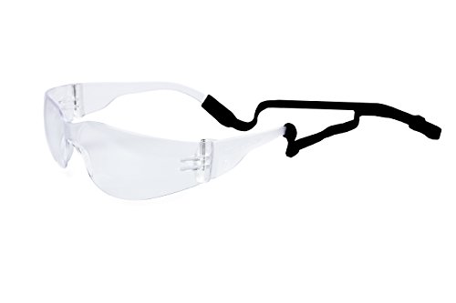 Atope 149.01- Gafas contra impactó con cordón ajustable, Transparente, L