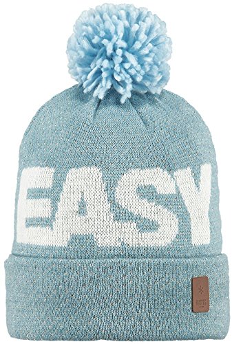 BARTS Gorro con Pompón Easy Beanie by Sombrero con pompóngorro de Punto (Talla única - Celeste)