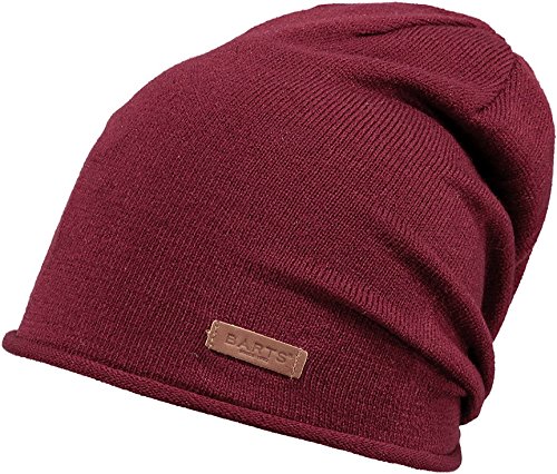 BARTS James Beanie - Orejeras para Hombre, Hombre, Rojo Burdeos, Talla única