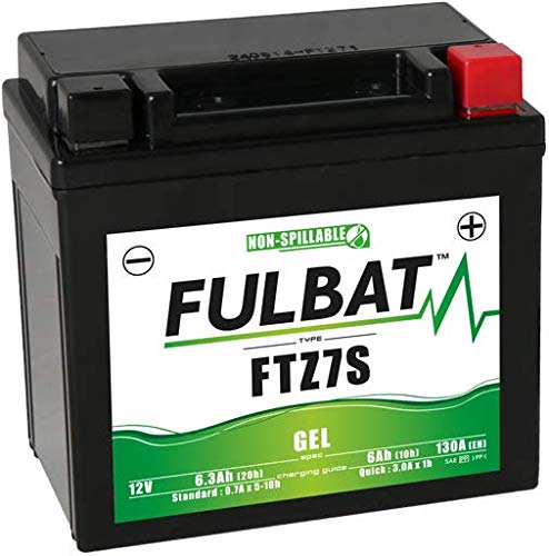 Batería de gel precargada Fublat YTZ7S Honda CB F Hornet 600 2000 2001 2002 2003