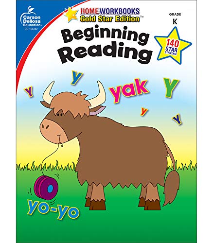 Beginning Reading, Grade K: Gold Star Edition (Home Workbooks Gold Star Edition)