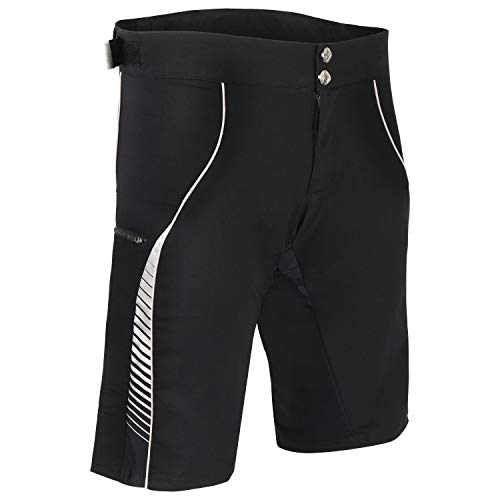 BERKNER Olaf - Pantalones cortos de ciclismo con acolchado de gel y iones de plata, talla 5XL