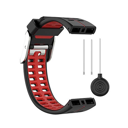 BoLuo Correa para Polar V800,Bandas Correa Repuesto,Correas de Reloj,Silicona Reloj Recambio Ajustable Brazalete Correa Repuesto Strap Wristband para Polar V800 GPS Sports watch Accessories (rojo)