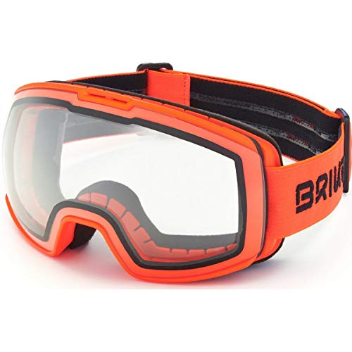 Briko Kili 7.6 Photo Máscara de esquí/Snow, Adultos Unisex, Orange Fluor-Fotocromática Cat. 1-3, Talla única