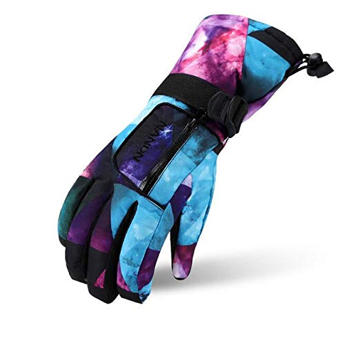 Bruce Dillon Hombres Mujeres Chidren Guantes de esquí Impermeables Guantes de Snowboard de Invierno Familia Motocicleta Esquí Escalada Guantes de Ciclismo Mitones de Nieve - A1 X XS