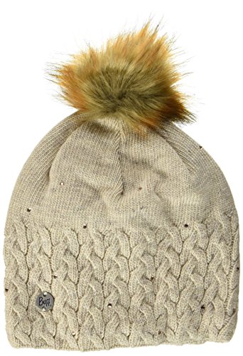 Buff Mujer Knitted y Polar Tiene Elie Gorro, Beige, One Size