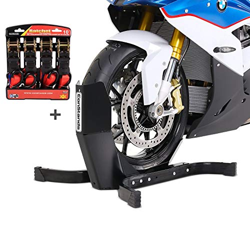 Calzo de Rueda Caballete Moto Delantero con Correas para Suzuki GSX-R 1000/ R/ 600/750 ConStands Easy Plus