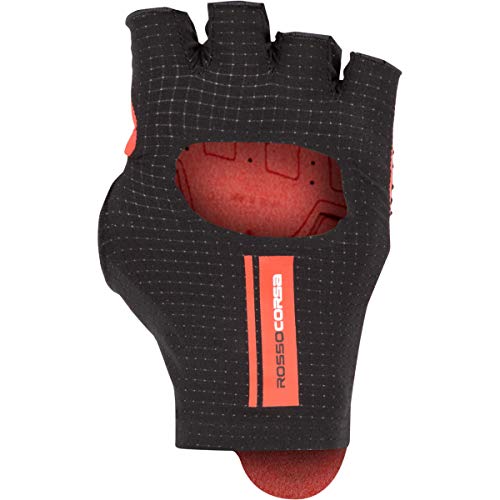 castelli Cabrio - Guantes de ciclismo unisex - Adulto, negro/rojo, XXL