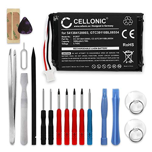 CELLONIC® Batería de Repuesto 361-00056-05,361-00056-11 Compatible con Garmin nüvi 40, 42, 52, 55, 56, 66, 68, 2689 (LM, LT, LMT), 750mAh + Juego de Destornilladores Accu GPS Pila sustitución Battery