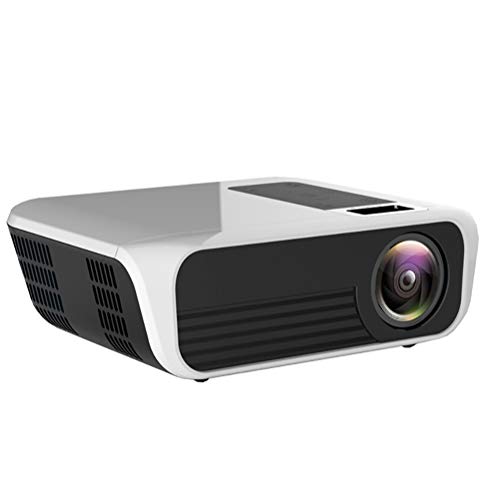 CGGA Proyector LED, inalámbrico WiFi multipantalla, 4500 lúmenes proyector de película portátil con 20.000 horas de vida de la lámpara LED, compatible con Hdmi, Vga, Tf, Av