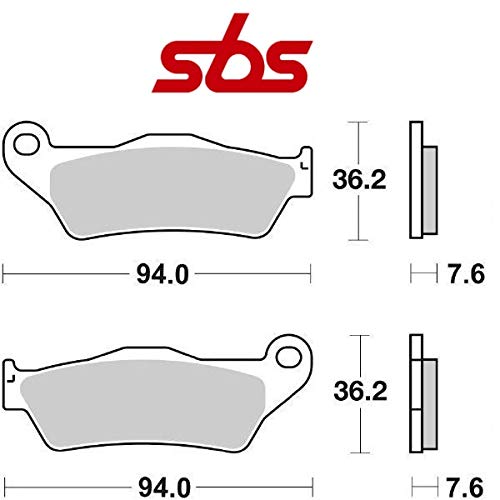 Compatible con GILERA Nexus/Nexus E3/Nexus SP E3 500 2003-2012 PASTIGLIA Freno anteriore Pastillas DE Freno SBS 151MS SINTERIZADO