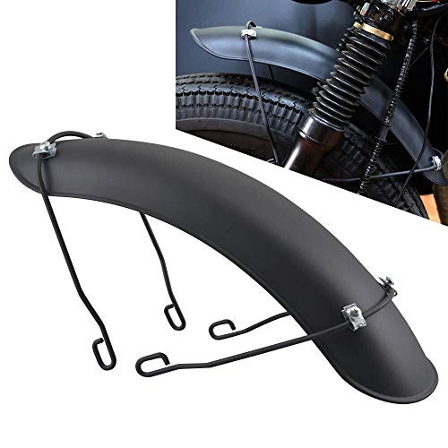 Cubierta Guardabarros Guardabarros Delantero de la Motocicleta Protector Retro Negro Metal for Harley Bobber fatbob Honda CG125 Cafe Racer Chopper Protector de Suciedad de Motocicleta