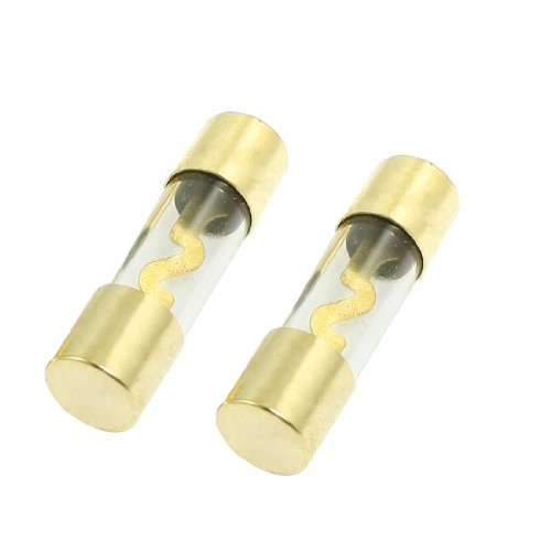 DealMux Car Audio 60A 38mmx10mm AGU Glass Tube Fuses 2 Pcs