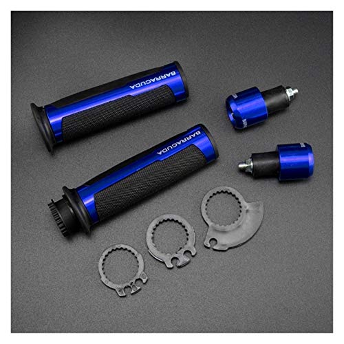 Doremifa Puños Moto Perillas De Motocicleta, Manija Antideslizante para Scooter, Manillar, Manillar De Mano para Suzuki GSR 750 Gladius 650 Gn 125 Skywave 400 Gsxf Puños Pro Taper (Color : Azul)