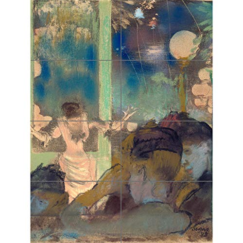 Edgar Degas Mademoiselle Becat At The Cafe Des Ambassadeurs XL Giant Panel Poster (8 Sections) Café Póster