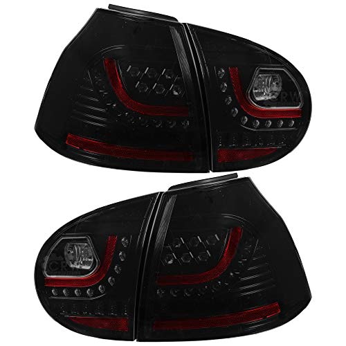Faros traseros para Golf V 5 1K1, año de fabricación 03-09 negro GTI, aspecto R, solo sedán.