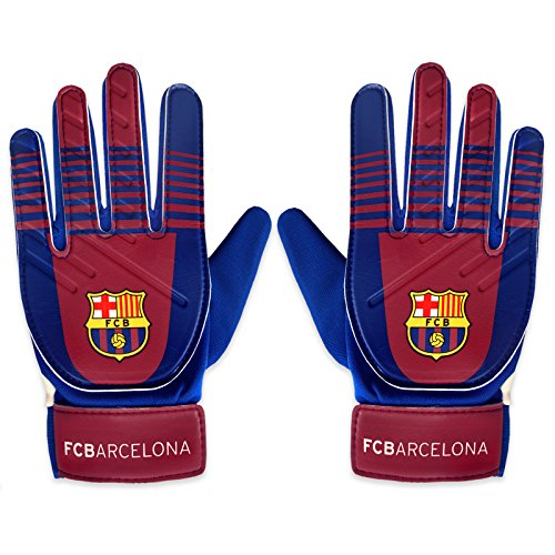 FC Barcelona - Guantes de portero oficiales - Para niños - Chicos: 5-10 años