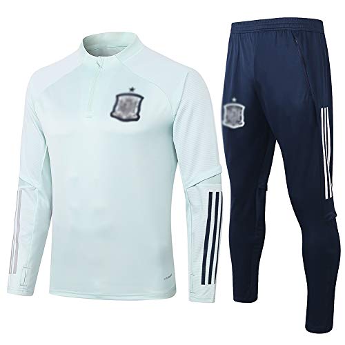 FHUA Traje Entrenamiento de fútbol Club de Adulto Camiseta de la Juventud de Manga Larga y Pantalones de Jogging BreathableTop QL0515 Traje Chándales Deportivos de Fútbol (Size : M)