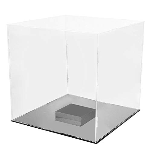 freneci 30x30x30cm Caja Transparente Caja A Prueba De Polvo Cubo Perspex para Pantalla De Baloncesto