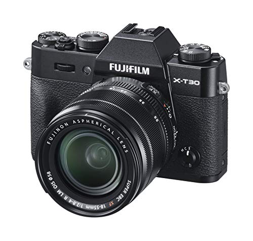 Fujifilm X-T30, Kit cámara con Objetivo Intercambiable XF18-55/2.8-4, Color Negro