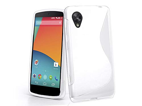 Funda Gel TPU Blanca LG Google Nexus 5 Modelo S Line