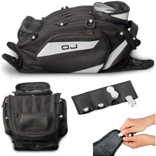 Funda para Motos OJ M165 + M115 Wide 14-24LT con fijación Universal de Correas o imanes 26 x 40 x 15 – 23 cm