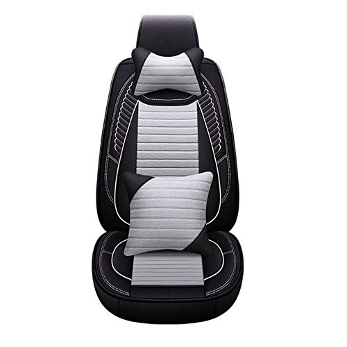 Fundas De Asiento De Coche Universales para Suzuki Todos Los Modelos Grand Vitara Swift SX4 Kizashi Vitara Jimny Accesorios De Coche, Lujo Gris