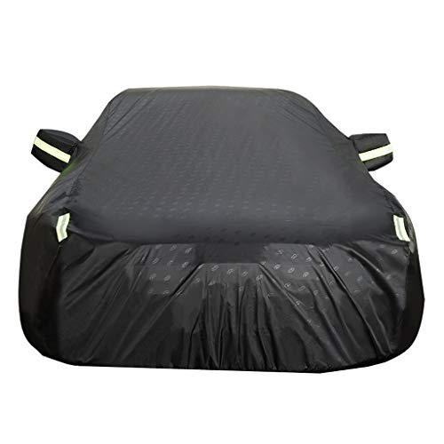 Fundas para Coche Caja Completa Compatible con Ford Vignale Impermeable Transpirable Resistente al Polvo Resistente a los Rayos UV Engrosado Oxford Tela (Color : Black)