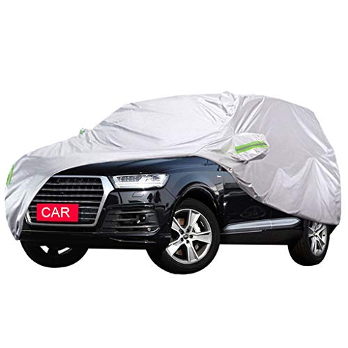 Fundas para coche Compatible Con Audi Q7 Cubierta Del Automóvil Protección UV A Prueba De VientoTranspirable Resistente Al Polvo Impermeable Todo Clima Cubierta Para Automóvil Funda Exterior Del Coche