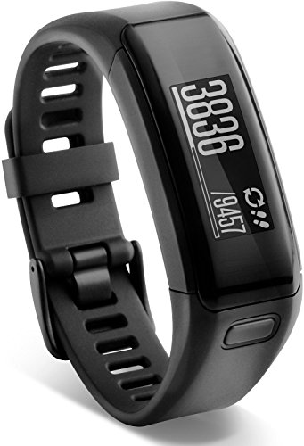 Garmin VivoSmart actividad Tracker con base de notificación inteligente y la muñeca Monitor de frecuencia cardiaca, 0.44, color negro (Reacondicionado)