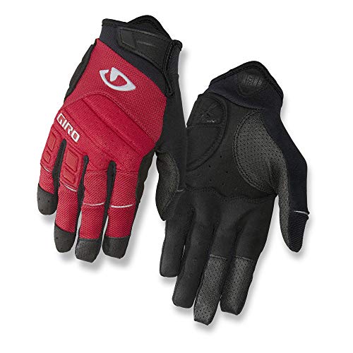 Giro Guantes de Ciclismo XEN Unisex para Adultos, Color Rojo, Negro y Gris, Talla M