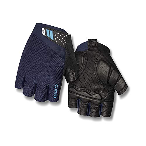 Giro Unisex - Adulto Monaco II Gel Guantes de Bicicleta, Midnight Blue/Iceberg, S