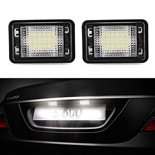 GOFORJUMP 2 unids para M/ERCEDES B/ENZ GLK X204 Canbus Libre de Error LED Matrícula Luz Blanca 12 V LED Placa de Matrícula para Accesorios Benz