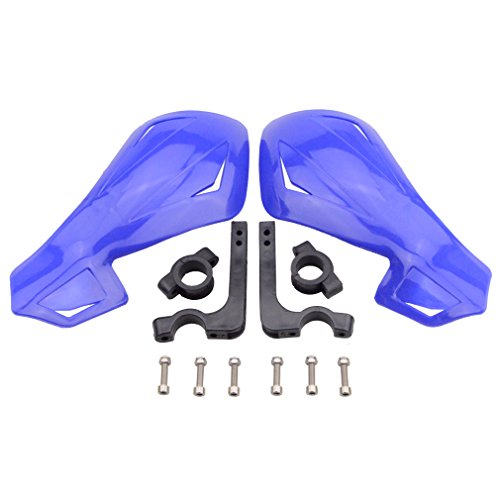 GOOFIT Paramanos Moto 22mm Enduro Acerbis Universal Cross Aluminio Protector Manillar Deposito Quad para Pit Pocket Bike Scooter Off-Road ATV Quad Azul