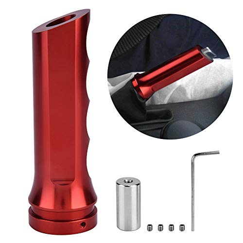 Gorgeri Universal Auto Car aleación de aluminio HandBrake Cover Handle Protector Hand Brake Sleeve(rojo)