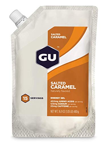 GU ENERGY GEL 15 SERVINGS SALTED CARAMEL