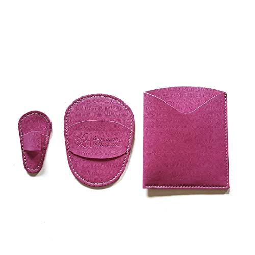 Guante depilatorio corporal + guante facial natural de color rosa. Guantes para eliminar el vello y las células muertas dejando tu piel totalmente suave y perfecta.