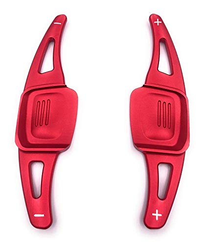 H-Customs Levas En Volante Dsg levas de cambio Shift Paddle Compatible con Golf 7 (non GTI R GTD) Arteon T-Rock Rojo