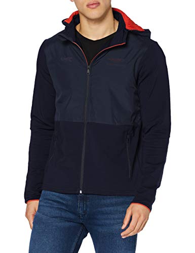 Hackett London AMR Travel FZ Hoody Sudadera, Azul Marino, L para Hombre