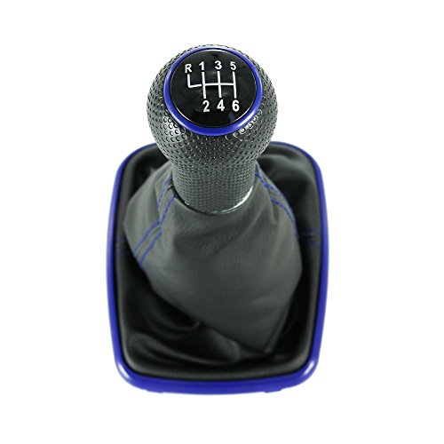 HDCF 23 mm 6 velocidad azul palanca de cambio de marchas Shifter Gaiter arranque para MK4 Golf 4 IV GTI R32 Jetta Bora 1999-2004