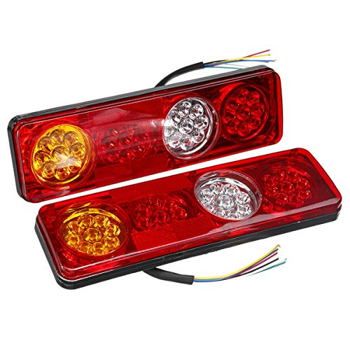 ILS - 2 luces de freno traseras de 36 LED para coche, camión, remolque, camión, caravana, furgoneta, 12 V