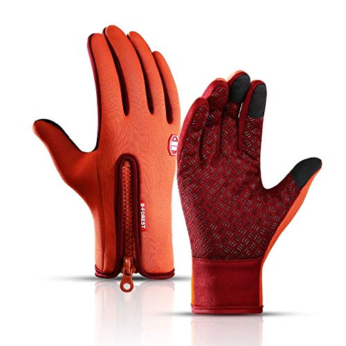 Invierno Primavera Cálido Pantalla táctil Pesca Hombre Guantes Impermeables Mujeres Esquí Ciclismo A Prueba de Viento Antideslizante Moda Guantes Negros   -a8