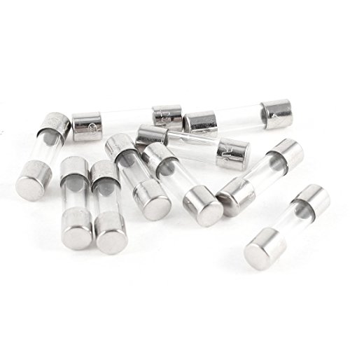 Iwinna 10 Pcs Fast Blow Type Glass Tube Fuses 5x20mm 250V 63mA