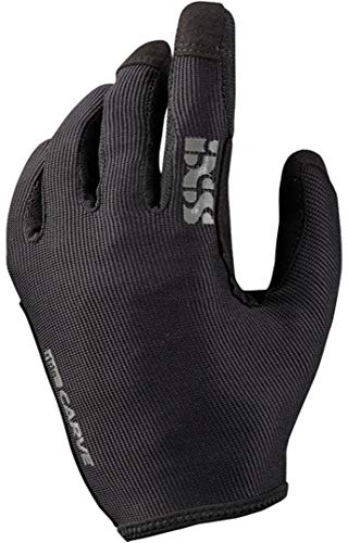 IXS Carve Guantes para Bicicleta de montaña, Ciclismo/Ebike Juventud Unisex, Negro, Kid XL