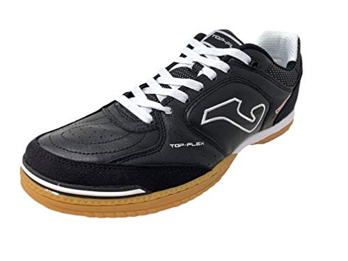 Joma Top Flex, Zapatilla de fútbol Sala, Negra-Blanca, Talla 7 US (40 EU)