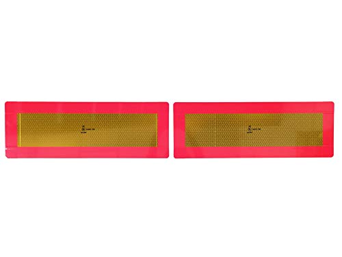 JUEGO DE 2 PLACAS TRASERAS VEHICULO LARGO 566 x 196 mm HOMOLOGADAS. DE ALUMINIO PARA CAMIÓN, REMOLQUE, SEMIRREMOLQUE, FURGÓN, PLATAFORMA