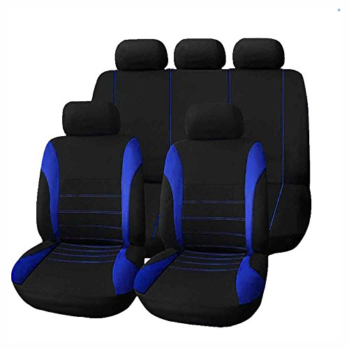 KKmoon 9pcs Cubreasientos Coche Protector para Asientos Fundas para Asientos Universal para Cuatro Estaciones