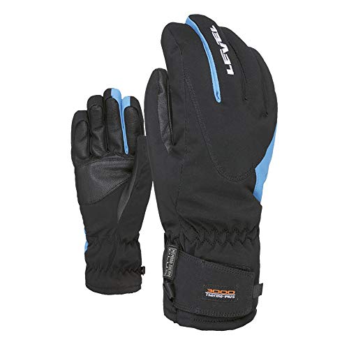 Level Alpine - Guantes de Invierno para Hombre, Color Negro Ninja, 8/M