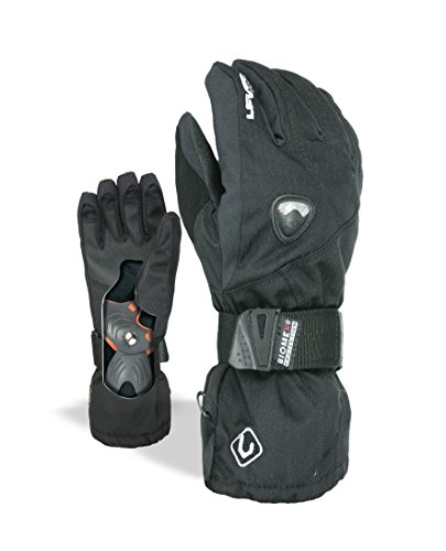 Level Fly Jr Guantes, Niños, Negro, 5